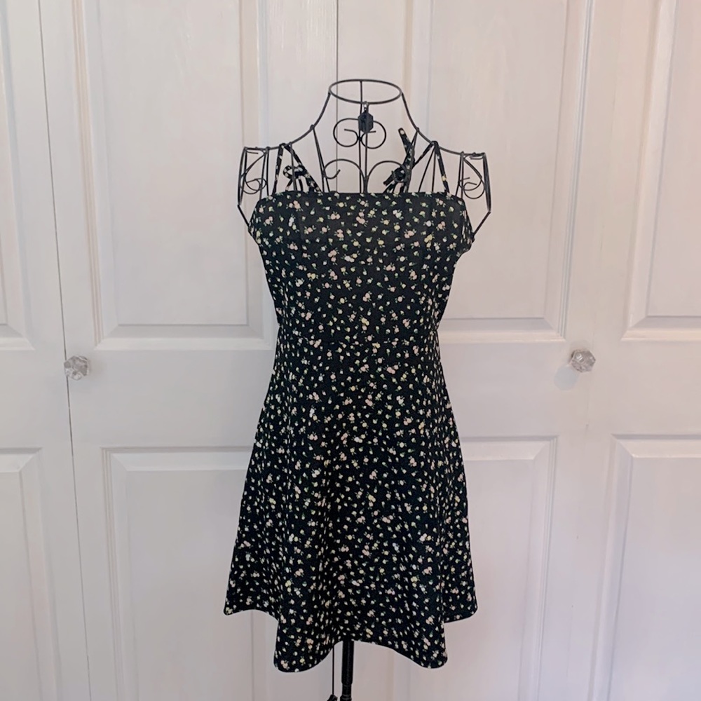 H&M Divided Black floral sundress